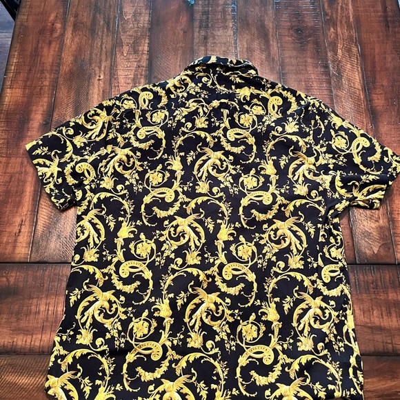 Ricky & Micky Black and Gold Floral Shirt - Picture 3 of 3